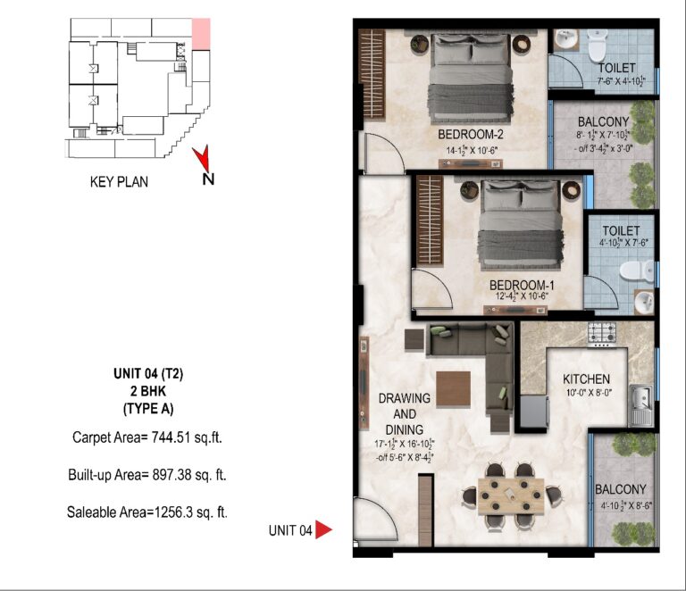 2 BHK TYPE A